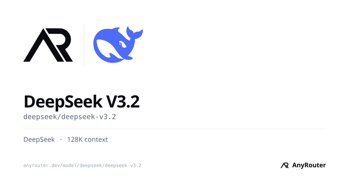 DeepSeek V3.2 share card