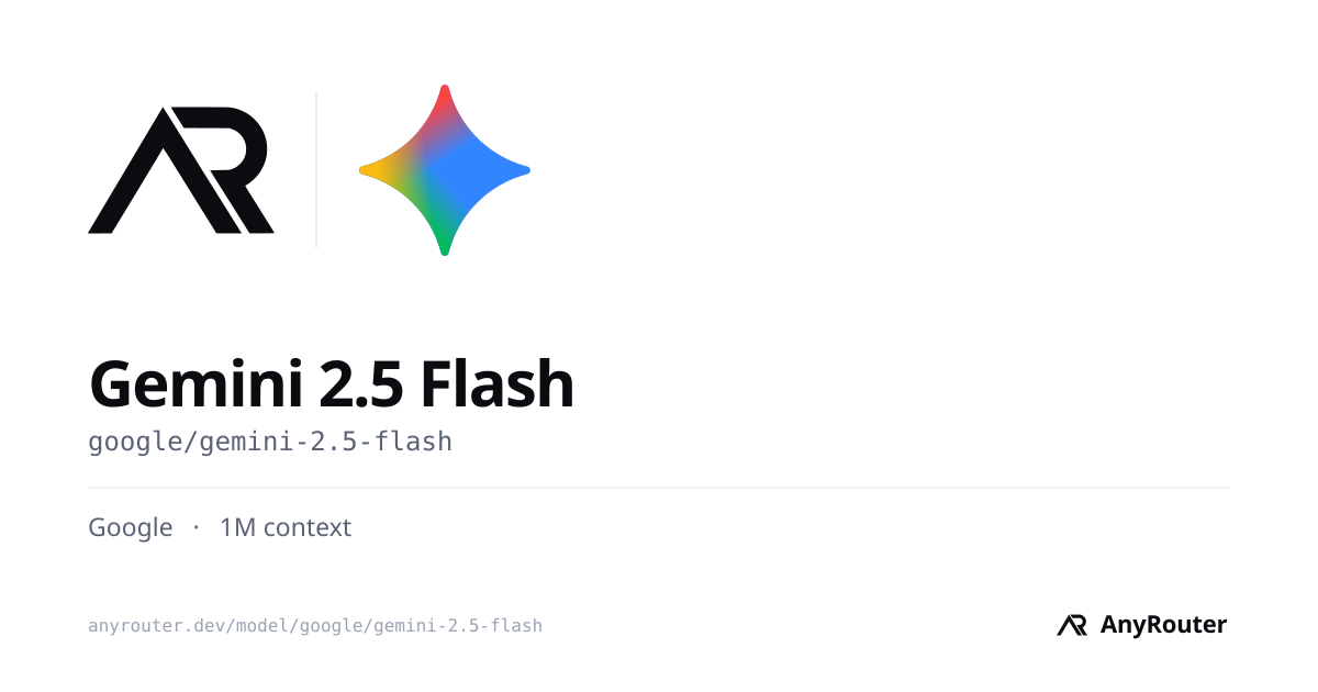 Gemini 2.5 Flash share card