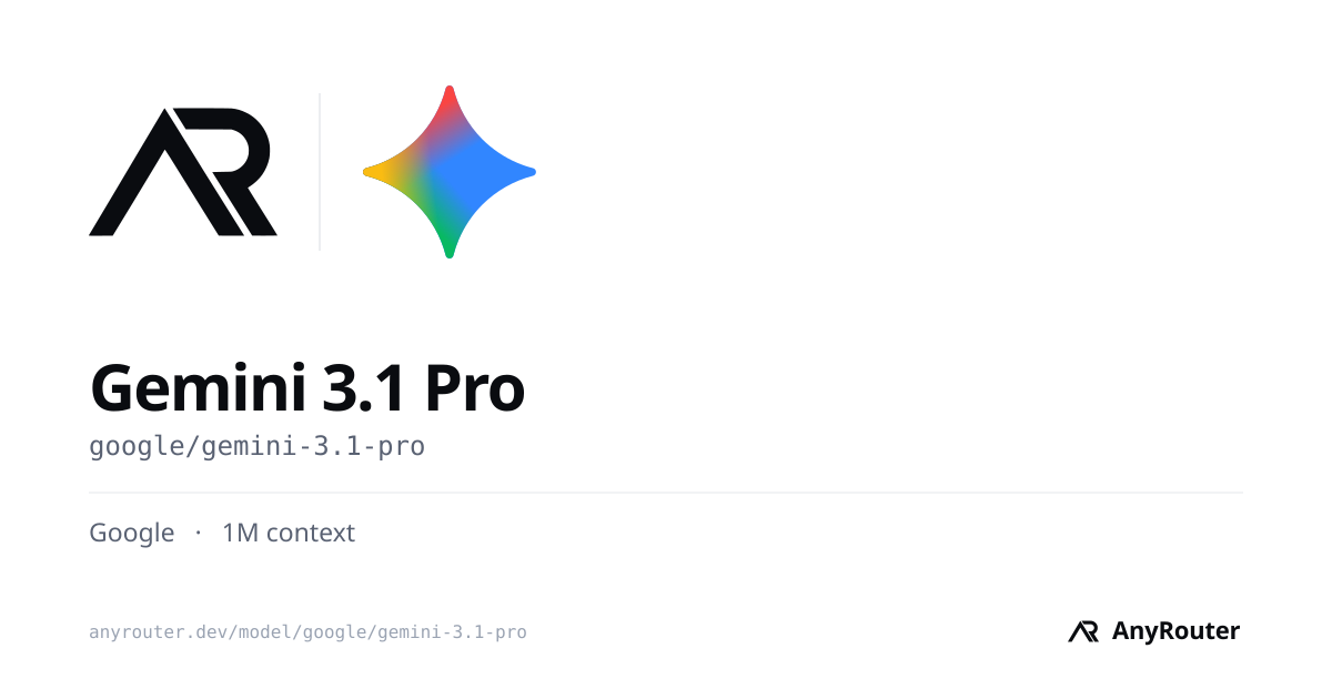 Gemini 3.1 Pro share card
