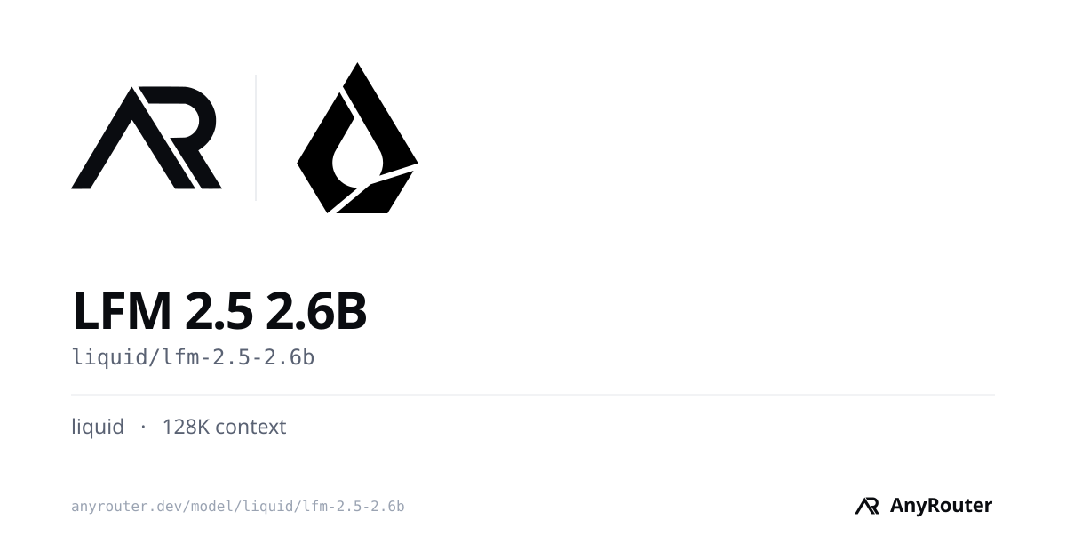 LFM 2.5 2.6B share card