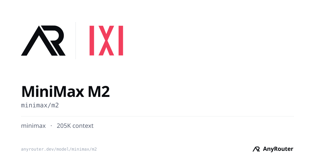 MiniMax M2 share card