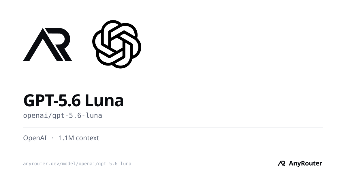GPT-5.6 Luna share card