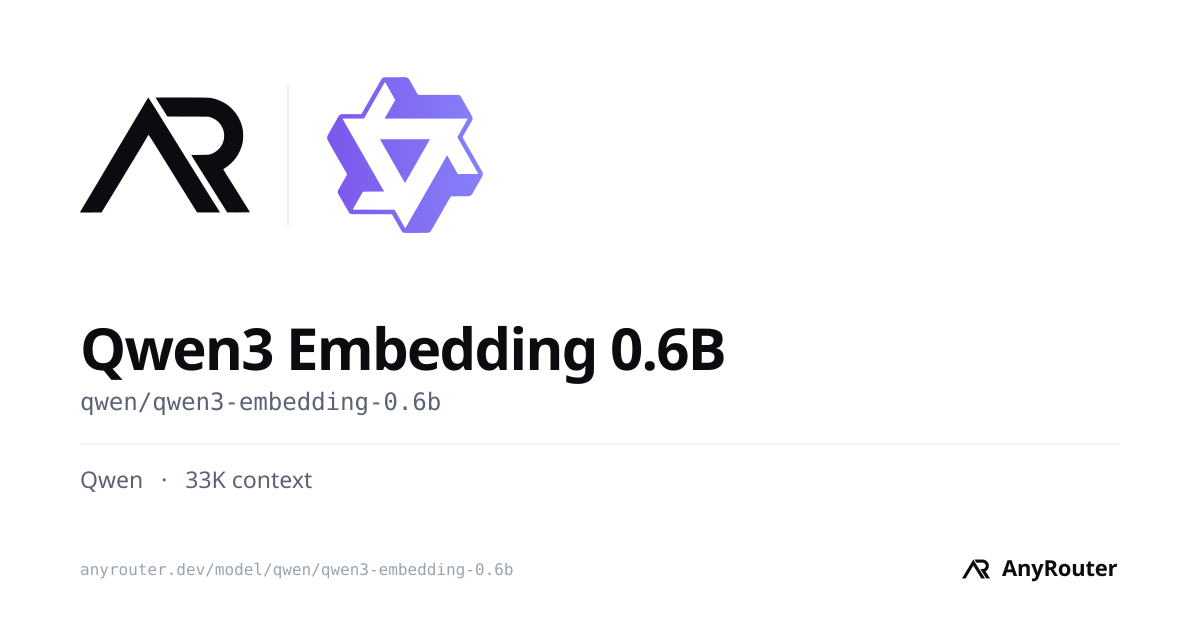 Qwen3 Embedding 0.6B share card