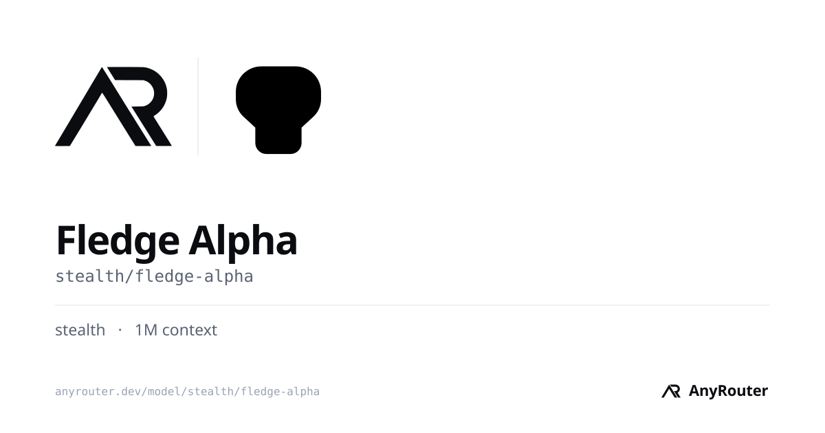 Fledge Alpha share card