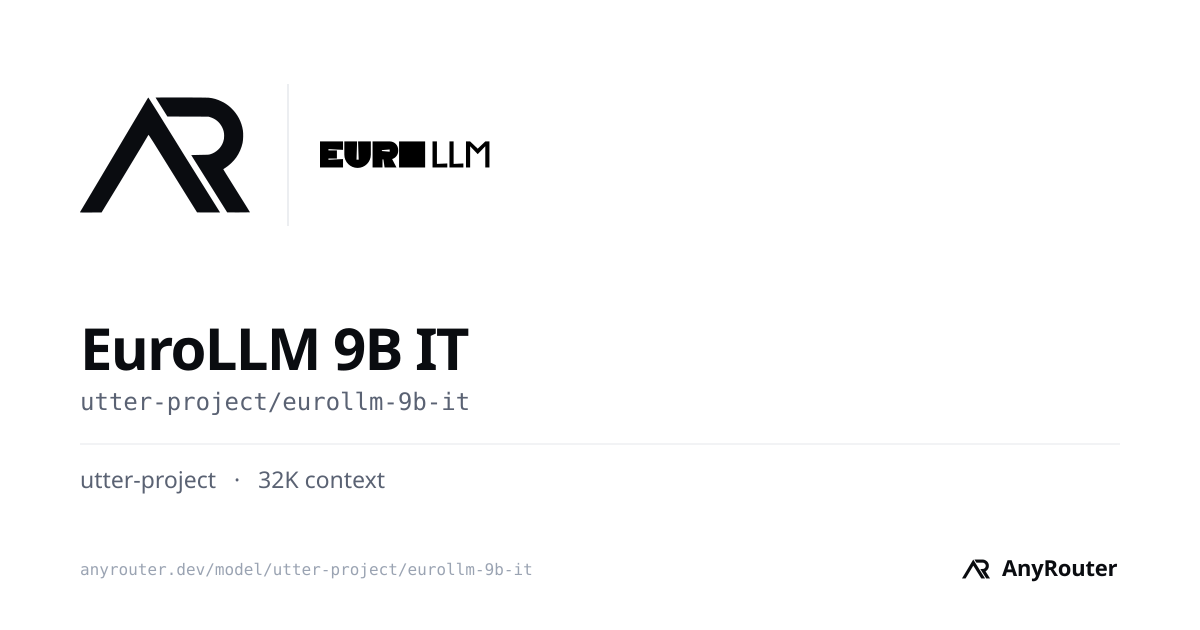 EuroLLM 9B IT share card