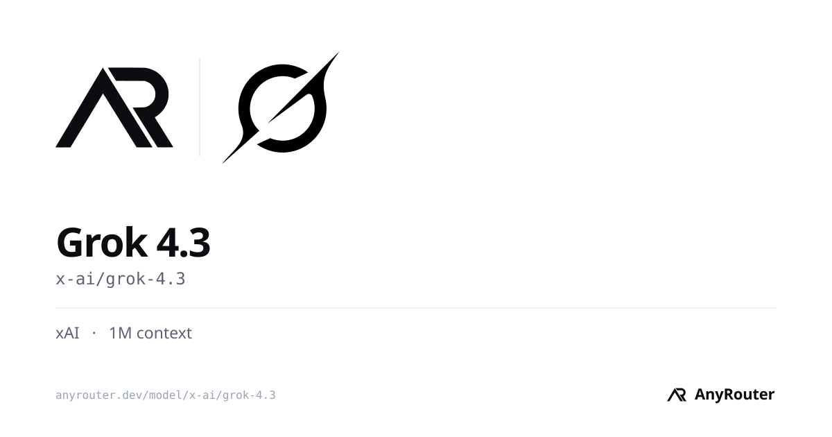 Grok 4.3 share card