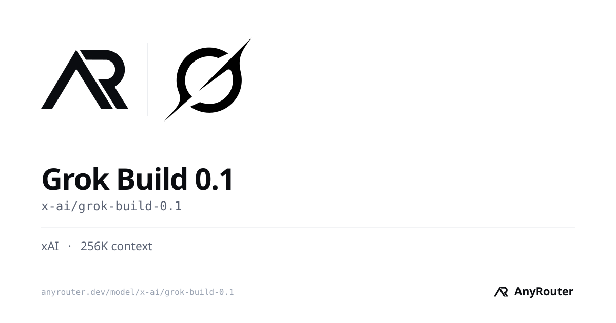 Grok Build 0.1 share card